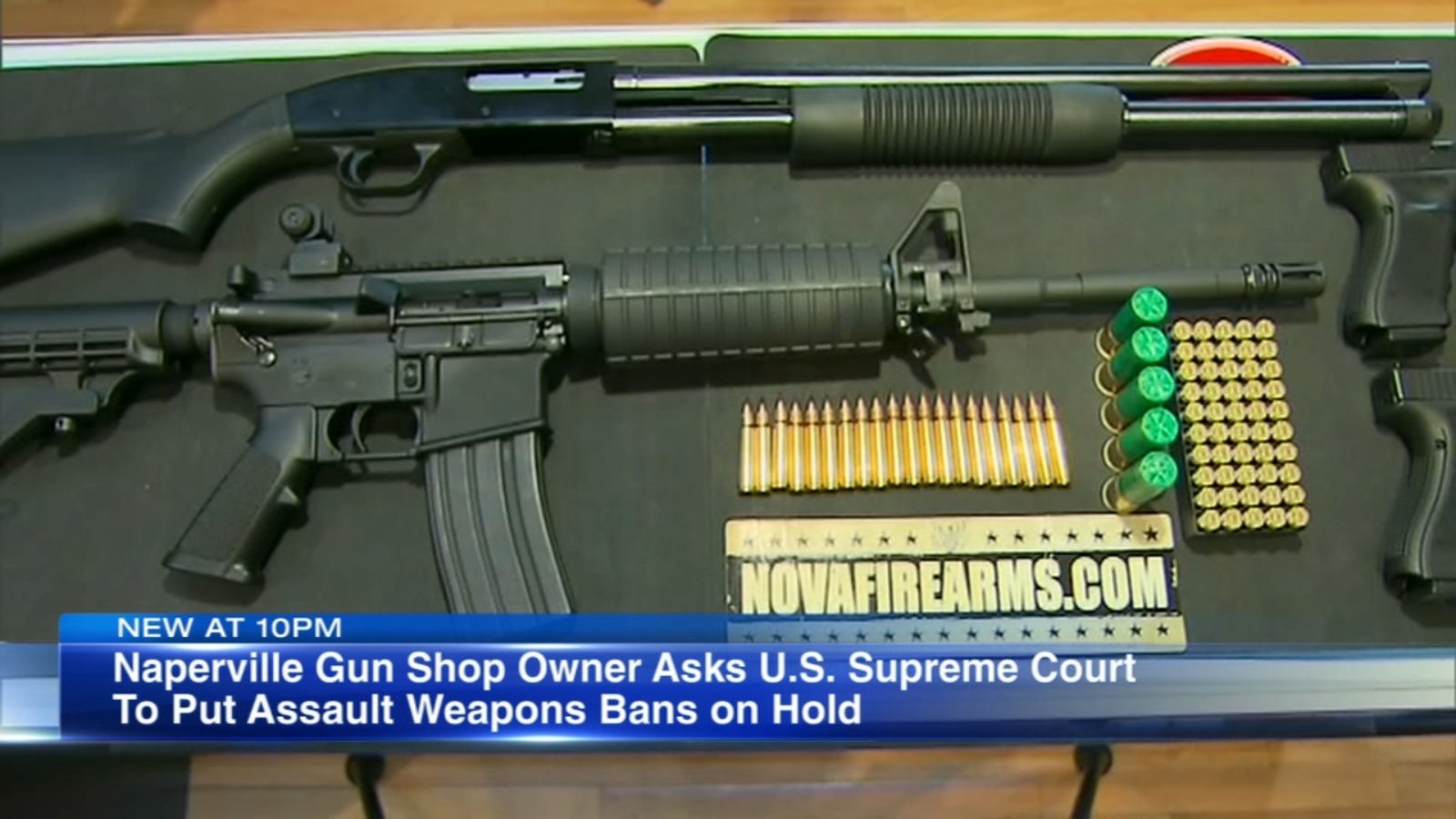 Illinois assault gun ban: The Naperville gun shop owner asked the US Supreme Court to suspend the ban